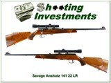 Savage Anschutz Model 141 22 LR 22” Rifle w Weaver Scope - 1 of 4