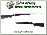 Browning A Bolt II 7mm Rem Stainless Stalker 26” w BOSS - 1 of 4