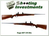 Ruger M77 270 Win Red Pad 22” Rifle w Rings 1985 - 1 of 4