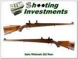 Sako Riihimaki 222 Rem Mannlicher Bofors Steel 23.75” Rifle w Rings Rare - 1 of 4