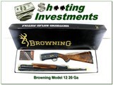 Browning Model 12 20 Ga Grade V High Grade 26” Mod XX Wood LNIB - 1 of 4
