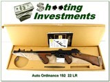 Auto Ordnance Model 1927 A3 Thompson Carbine 22 LR 20” Rifle LNIB Rare - 1 of 4