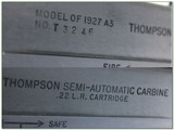 Auto Ordnance Model 1927 A3 Thompson Carbine 22 LR 20” Rifle LNIB Rare - 4 of 4