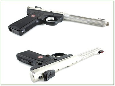 Ruger MK III Hunter Stainless Fluted 22 LR 6.88” Threaded w Box and Extra Mag - Image 3 of 4