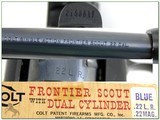 Colt Frontier Scout SAA 22 LR and Mag Blued 4.75” w Box - 4 of 4