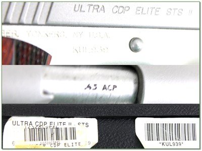 Kimber Ultra CDP Elite STS II 45 ACP 3” 1911 Pistol LNIC 1 of 650 Rare - Image 4 of 4