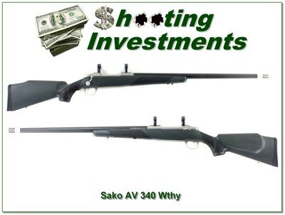 Sako V Stainless 340 Wby Mag w 26” Carbon Christensen Barrel - Image 1 of 4