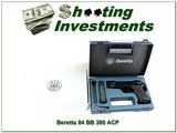 Beretta Model 84BB 380 ACP 3.75” Italy Pistol w Case and Extra Mag - 1 of 4