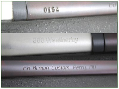 Ed Brown Custom in 300 Weatherby Exc Cond! - Image 4 of 4