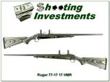 Ruger All Weather Model 77/17 17 HMR Laminate 24” Rifle w Rings - 1 of 4