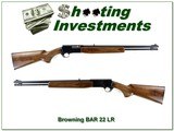 Browning BAR 22 LR Type 1 Steel Receiver 20” Rifle Excellent - 1 of 4