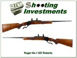 Ruger No. 1 257 Roberts Red Pad 26” Rifle 1982 Rare w Rings Excellent - 1 of 4