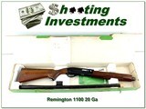 Remington Model 1100 LT-20 20 Ga VR Shotgun w Box Excellent - Image 1 of 4