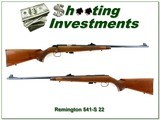 Remington Model 541-S Custom Sporter 22 Rifle Engraved 24” Near New - 1 of 4