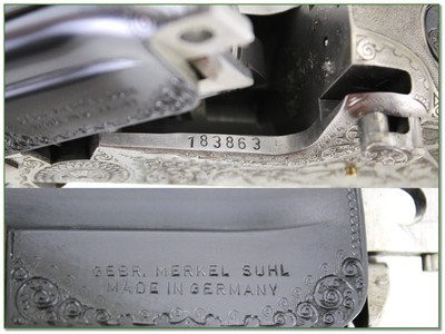 Merkel 2002E (202E) 20 Ga unfired XX Wood hand engraved! - Image 4 of 4