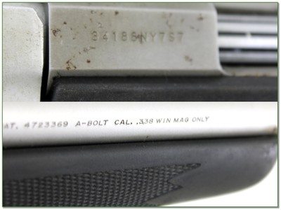Browning A Bolt 338 Win Mag Stainless Stalker 26” Rifle - Image 4 of 4