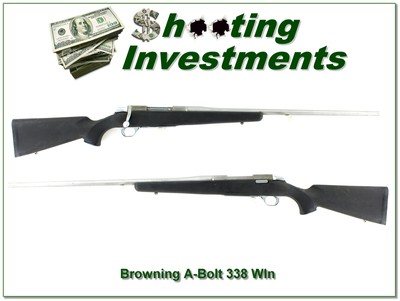 Browning A Bolt 338 Win Mag Stainless Stalker 26” Rifle - Image 1 of 4