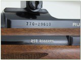 Ruger M77 257 Roberts Red Pad 22” Rifle w Rings Rare 1985 - 4 of 4