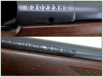 Winchester Model 70 Classic Sporter III 270 WSM 24” w Box - Image 4 of 4