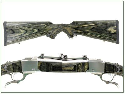 Ruger No. 1 450 Bushmaster Stainless Laminate 20” w Factory Brake and Rings Rare - Image 2 of 4