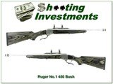 Ruger No. 1 450 Bushmaster Stainless Laminate 20” w Factory Brake and Rings Rare - Image 1 of 4