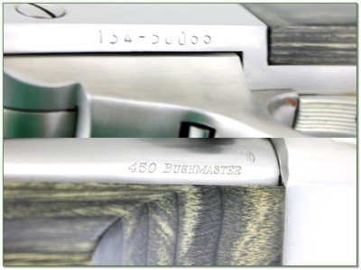 Ruger No. 1 450 Bushmaster Stainless Laminate 20” w Factory Brake and Rings Rare - Image 4 of 4