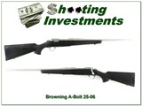 Browning A Bolt Stainless Stalker LH 25-06 Rem 22” Rifle Rare - Image 1 of 4