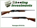 Remington Model 870 Wingmaster 20 Ga 28” VR Mod Shotgun - 1 of 4