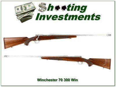 Winchester Model 70 Classic Stainless Walnut 300 Win Mag 28” Rifle w Brake - Image 1 of 4