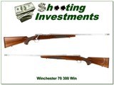Winchester Model 70 Classic Stainless Walnut 300 Win Mag 28” Rifle w Brake - Image 1 of 4