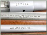 Winchester Model 70 Classic Stainless Walnut 300 Win Mag 28” Rifle w Brake - Image 4 of 4
