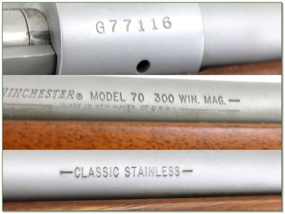 Winchester Model 70 Classic Stainless Walnut 300 Win Mag 28” Rifle w Brake - Image 4 of 4