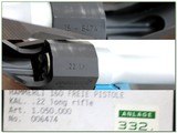 Hammerli Model 160 Freie 12.5” Target Pistol LNIC w Extras - Image 4 of 4