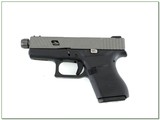 Glock Model 43 9mm Pistol Custom Slide Cuts and Threaded 3.75” Barrel - 2 of 4
