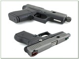 Glock Model 43 9mm Pistol Custom Slide Cuts and Threaded 3.75” Barrel - 3 of 4