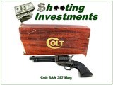 Colt SAA 357 Mag 3rd Gen Blued Case Color 5.5” Revolver 1979 LNIB - 1 of 4