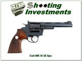 Colt Officers Model Match MK III 38 Special 6” Blued Revolver - 1 of 4