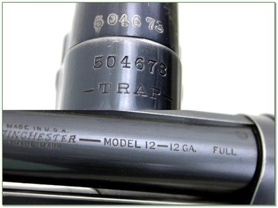 Winchester Model 12 Black Diamond Trap 12 Ga 30” F Solid Rib Shotgun 1927 - Image 4 of 4
