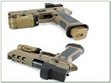 Sig Sauer P320 DH3 Custom Works 9mm Coyote Tan w Case, Light, and 4 Mags - Image 3 of 4