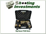 Sig Sauer P320 DH3 Custom Works 9mm Coyote Tan w Case, Light, and 4 Mags - Image 1 of 4