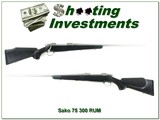 Sako 75 All-weather stainless in the very hard to find 300 RUM 26in - 1 of 4