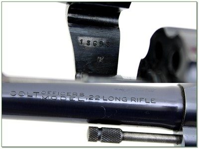 Colt Officers 22 LR Target model made in 1938 Exc Collector! - Image 4 of 4