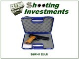 Smith & Wesson S&W Model 41 22 LR 5.5” Target Pistol 1978 w Case Like New - Image 1 of 4