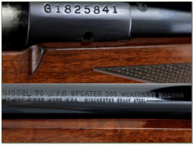 Winchester Model 70 XTR Sporter 300 Wby Mag 24” Rifle w Leupold Scope - Image 4 of 4