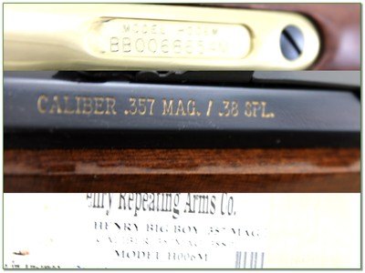 Henry Model H006M Big Boy 357 Mag 38 Spl Golden Lever Gun 20” LNIB - Image 4 of 4