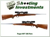 Ruger M77 280 Rem Red Pad 22” Rifle w Leupold VX III 2.5-8 1985 Excellent - 1 of 4
