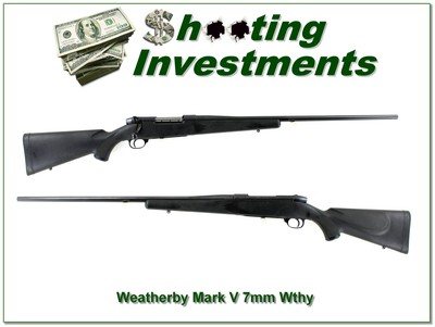 Weatherby Mark V 7mm Wby Mag 26” Black Synthetic Rifle - Image 1 of 4