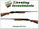 Remington Model 870 Magnum Wingmaster 12 Ga 3” 30” VR Full Shotgun - 1 of 4