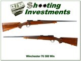 Winchester Model 70 SA Lightweight 308 Win 22” Rifle 1990 New Haven Made - 1 of 4