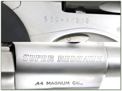 Ruger Super Redhawk 44 Mag Stainless 9.5” w Rings Revolver 1990 - Image 4 of 4